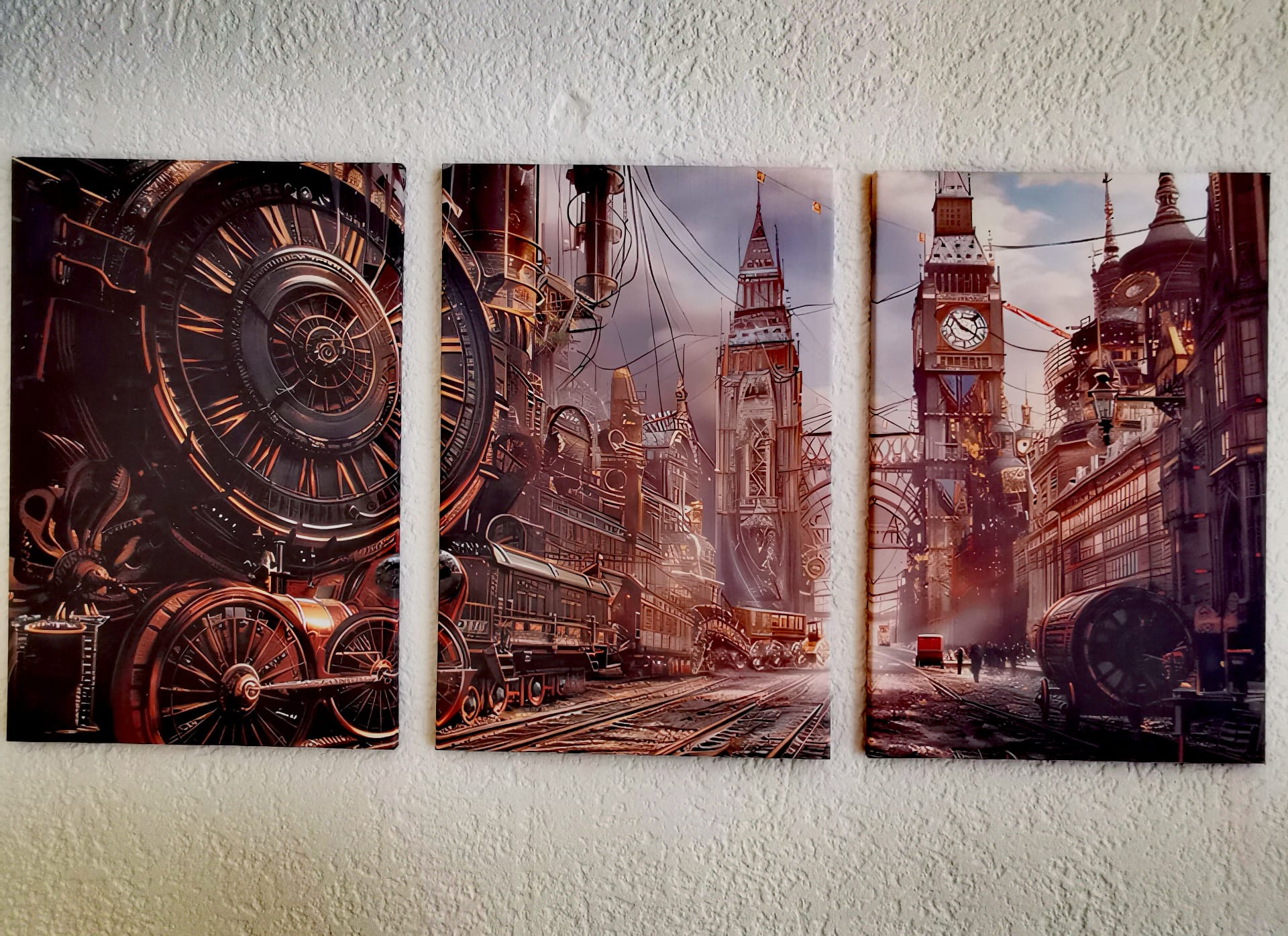 Steampunk Wandbild im Gleis 56